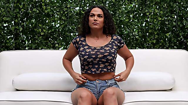 Curly Latina with big ass gets rammed in hardcore positions in a flawless POV