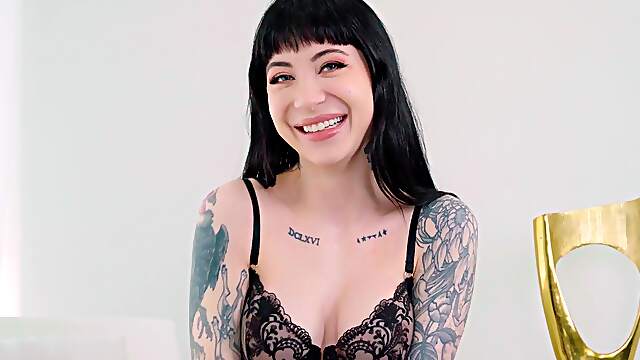 Charlotte Sartre gets her tight pussy gapped by Mick Blue