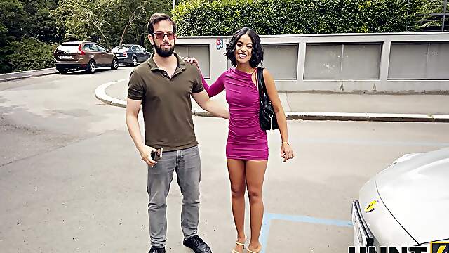 Stanley Johnson's gf Natasha Rios gets fucked in the car by stranger