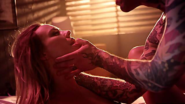 Addie Andrews enjoys sensual sex with her young boyfriend, showcasing her seductive charm.