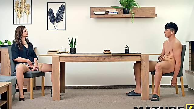 Bruno Baxter and Sweet Becky in nylon nudes action