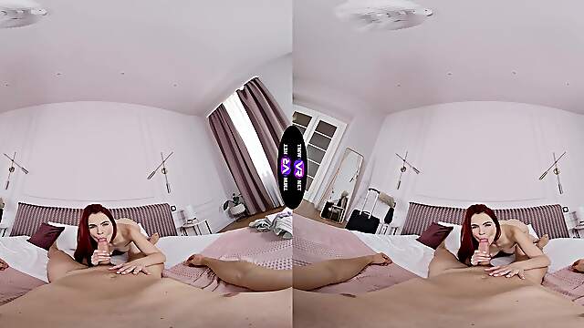 Redhead teen Sirena Milano enjoys riding cock