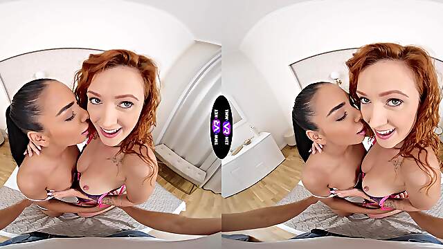 Black Angel and Cherry Candle in a hot threesome