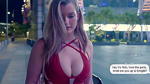 Mia's massive melons milked by Rob's huge schlong