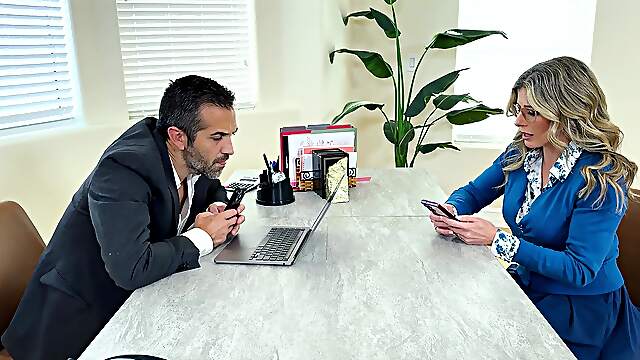 Cory Chase seduces Donnie Rock & Addison Vodka in a steamy MILF-filled reality threesome