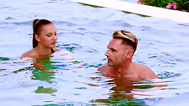 Flexible Mia and studly Marcello in a steamy outdoor romp