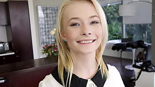 Skinny Maddy Rose teases hubby Gavin with seductive lace