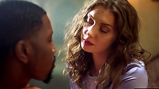 Elena's sultry brown eyes meet Isiah's as they engage in a steamy interracial encounter