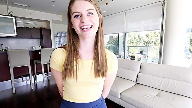 Slim Alice gets raunchy with rough Tony in a wild POV session