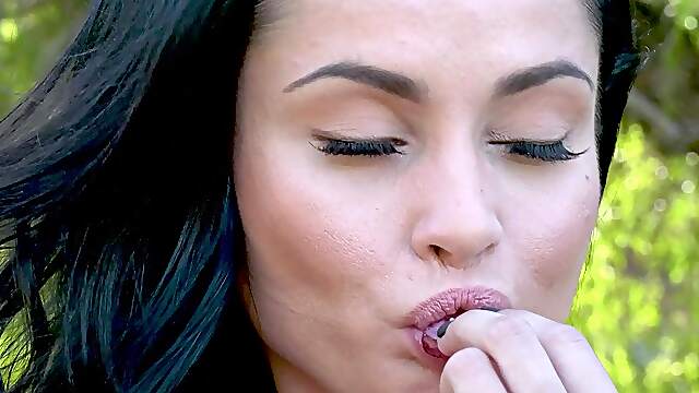 Sam & Crystal's wild night: Fake-titted babes go at it in a raunchy threesome