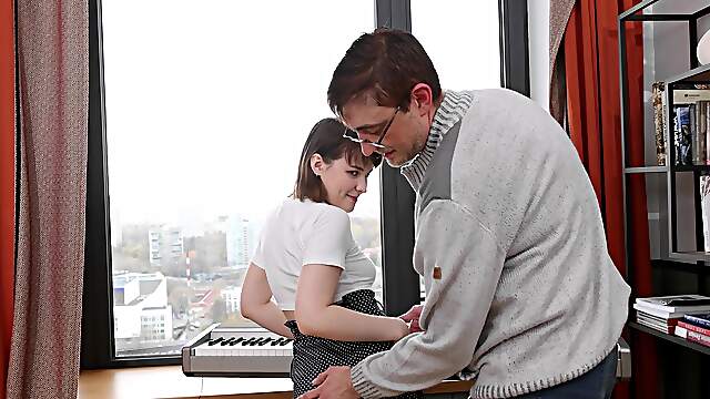 Brunette Iris unleashes her skills in a raw and raunchy scene