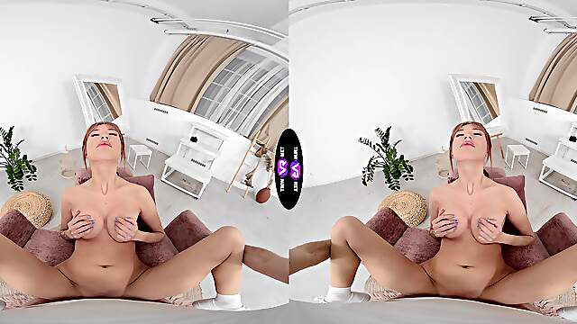 Redheaded vixen Lilly Mays craves your cock in VR