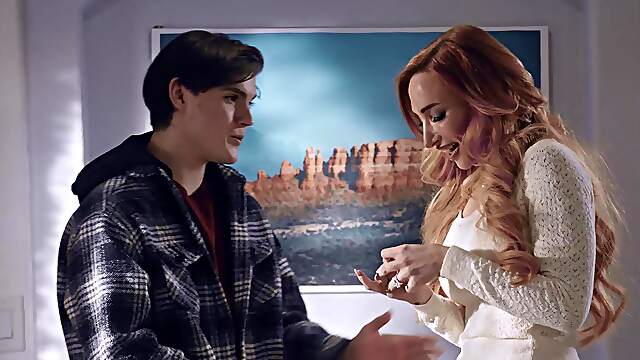 Redheaded Sophia and Tyler in a wild ride of passion