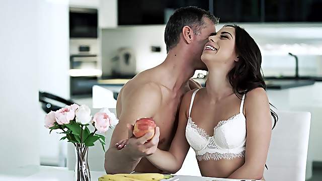 Marvelous scenes with the slim woman trying dick in all holes