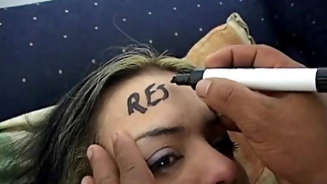 Midget fucks a dirty whore from behind